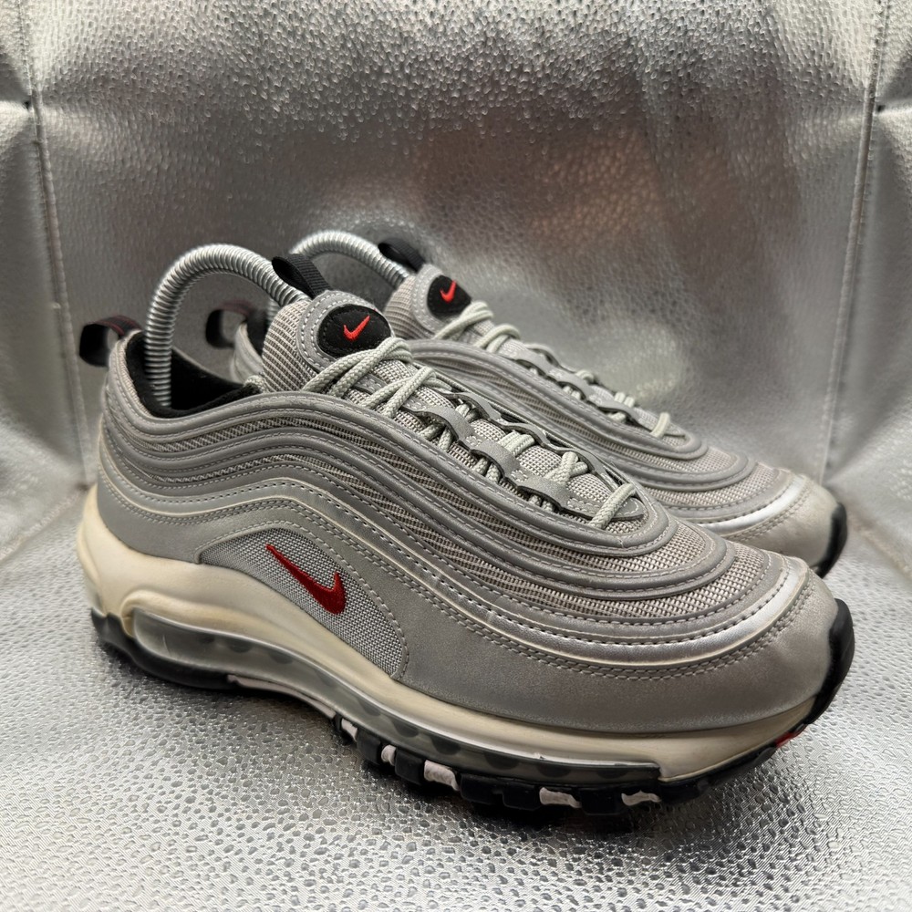 Size 5.5Y Nike Air Max 97 Silver Bullet White Black Kids Shoes 918890-001