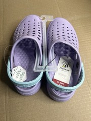 Joybees Kids‘ Dylan Slip-On Clogs – Sky Blue/Lilac Purple – Size – J1