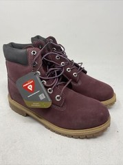 Timberland Junior’s 6″ Premium Boots NEW AUTHENTIC DK Red A1BAQ Size 5 (gr23)