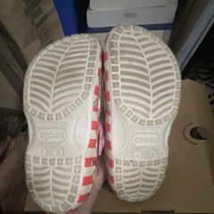 Crocs Disney Eats Kids Clog US 6 Pink Graphic Print Food Theme Jibbitz