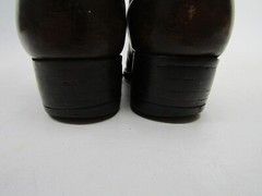 Custom Made Youth Sz 4 EE Brown Leather Lizard Skin Print Buckaroo Cowboy Boots