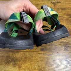 Chaco Z/1 Ecotread Green Geometric Polyester Sport Sandal Kids Size 4