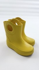 Okabashi Boots Youth Size 11/12 Yellow Rain Waterproof Pull-On Handles Made USA