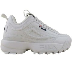 Fila Kids White Disruptor II 2 Grade-School Lifestyle Casual Shoes
