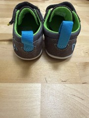 PLAE TY Hook & Loop Athletic Sneaker Mesh Gray/Green/Blue Kids US 5.5 EU21