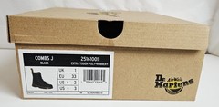 Dr. Martens Junior Combs Extra Tough Shoes Youth /Kids Size 2 Combat Black AW004