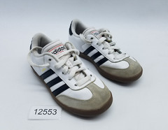Adidas Samba Classic J Boy’s Size 12K Soccer Shoes White Black Gum *See desc