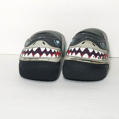 Crocs Classic Clog Kids Fun Lab Black Shark Light Up Size C 6 Slip On Sandal