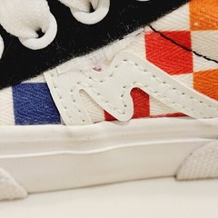 Kids MUDD POPPY Checkered Multicolored Lace Up Sneakers Size 6
