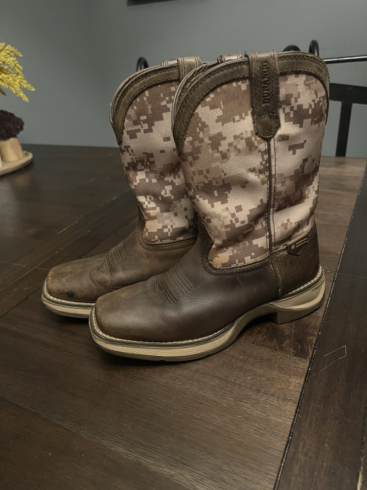 Durango Square Toe Boots Desert Digital Camo DBT0208Y Youth Sz 4 M Western