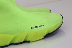 Balenciaga Speed 2 Lime Green Yellow Sock Sneakers Streetwear Luxury Kids US 12