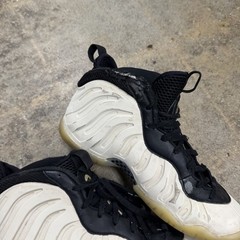 Nike Little Posite One Size 7Y Light Orewood Foamposite FQ1930-001 *DISTRESSED*