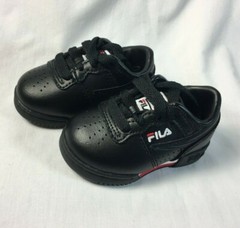 Fila Baby’s Original Fitness Shoes Black/Fila Red/White 4 US Infant
