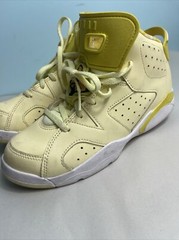 Jordan 6 Retro (PS) Dynamic Yellow Floral Sneakers 2019 Size 3Y Kids 543389800 D