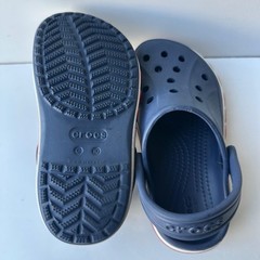 Crocs Kids Crocband Clogs Navy Blue Red White Slip On Shoes US C9 Toddler 9