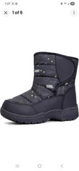 K KomForme Boys Snow Boots Warm Anti-Slip Outdoor Winter Size 6 NEW