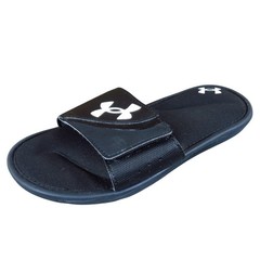 Under Armour Ignite VI Unisex Kids Sandal Size 2 Athletic Slide Black Synthetic
