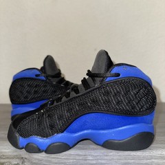 👟 Air Jordan 13 Retro Black Hyper Royal (PS) 💙 Size 10.5C – Kids Sneakers