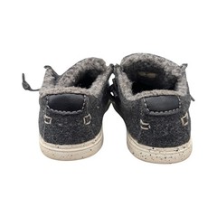 Falls Creek Kids Loafers Faux Fur Lined Charcoal Gray moccasin 7 Slip On textile