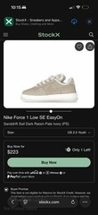 Nike Force 1 Low SE Sanddrift Sail Dark Raisin Pale Ivory (PS) Size 2 Youth