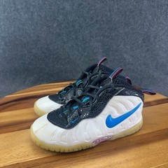 Nike Lil Posite One Toddler Sneakers White Black Blue Gum 843769-102 Size 10C