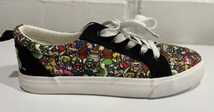BARELY WORN Nintendo Ground Up Super Mario Shoes Game Over Kids Size 6 Canvas