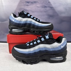 Nike Air Max 95 BB Leather Black Smoke Grey II4130-018 Size 5Y 6.5W