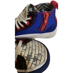 MARVEL SPIDER-MAN GROUND UP Toddler’s Sneaker Blue/White/Red Size 7 Hightop
