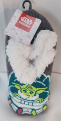 Mandalorian Slippers Socks Size 4-10 Snuggle Toes Star Wars Disney