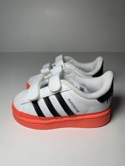 adidas Superstar CF I Kids Hook & Loop Strap Leather Sneakers 4K EU19 GY3329