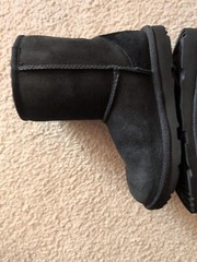 UGG Classic Shearling Boots Black With Box Worn Once Perfect Condition