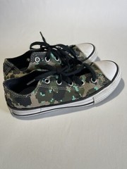 Converse Chuck Taylor All-Star Digi Archive Green Camo Sneakers Size 13 Boys