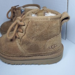 UGG Neumel II Boot Suede 1017320K Chestnut Unisex Children Sz 8 Winter Cozy