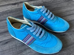 PAUL SMITH JUNIOR BOYS TURQUOISE MOOG TRAINERS SIZE UK 12 / EU 30 BRAND NEW