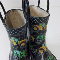 Western Chief’s Unisex Tractor Zone Print Rubber Rain Mud Boots Size 5/6