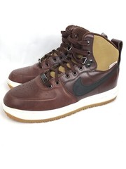 NIKE LUNAR FORCE 1 SNEAKERBOOT GS Maroon GUM BROWN BLACK Air 706803 200 7Y Kids