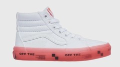 Vans Sk8-Hi White Pink Translucent Off The Wall Youth US Size 7 NWOB New