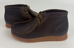 NEW Clarks Wallabee Boot Shoe Sz 11.5W Beeswax Brown Leather 26170834 Little Kid