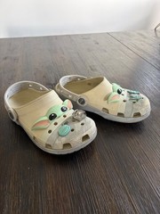 Crocs Star Wars Grogu Classic Original Version Clog Sz J3 Kids Baby Yoda Sandals