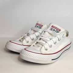 Converse All Star White Low Top Lace-Up Casual Sneakers Kids US 4 EU 36.5