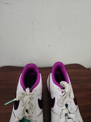 Nike Air Force 1 LV8 GS Just Do It White Black Vivid Purple DX3933-100 7Y
