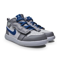 Infants Nike Jordan 1 Mid ALT (TD) – AR6352 014 – Cement Grey White True Blue