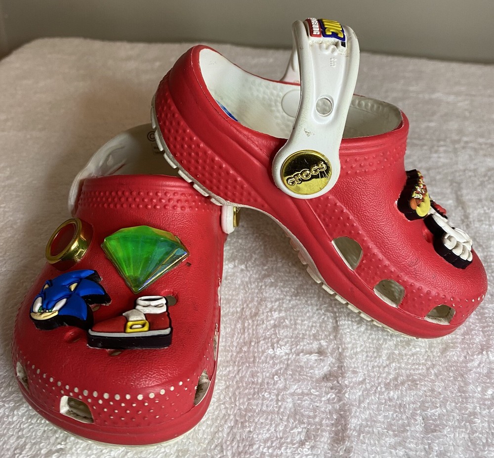 Crocs Sega Sonic The Hedgehog Kids Size 5 J