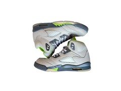 Nike Air Jordan 5 Retro Green Bean Silver Grey Neon Green Youth 6Y