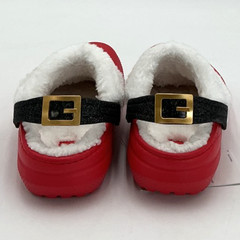 Crocs Santa Lined Kids Festive Red Clogs NWOB