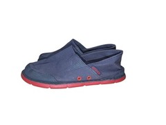 Crocs Canvas Loafer Kids Youth US Size J1 Navy Blue Red Y 1 Patriotic 4th July
