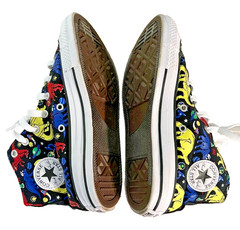 Converse All Star Chuck Taylor high top shoes – black dinosaur, US size 4 NEW