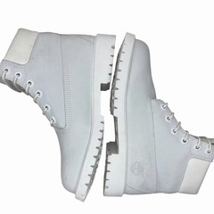 Timberland Junior 5 Waterproof Leather Boots Ghost White