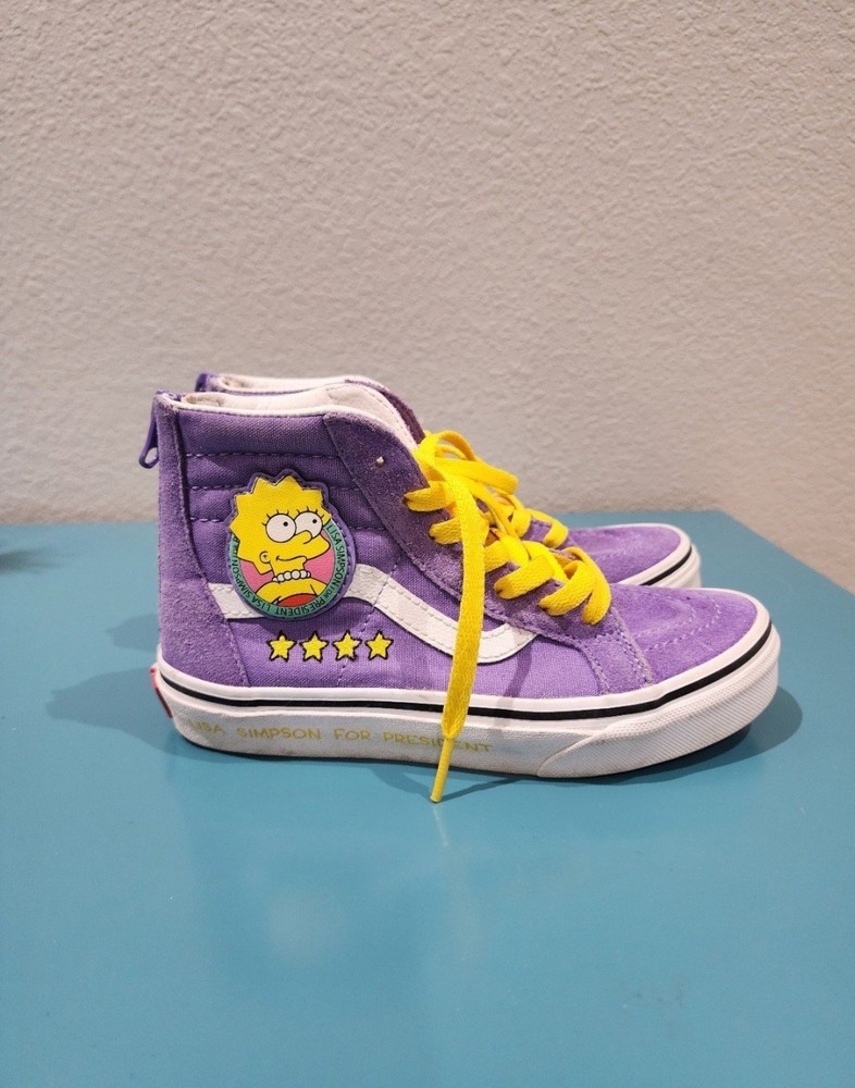 The Simpsons Lisa Simpson for President VANS Youth KIDS Shoes