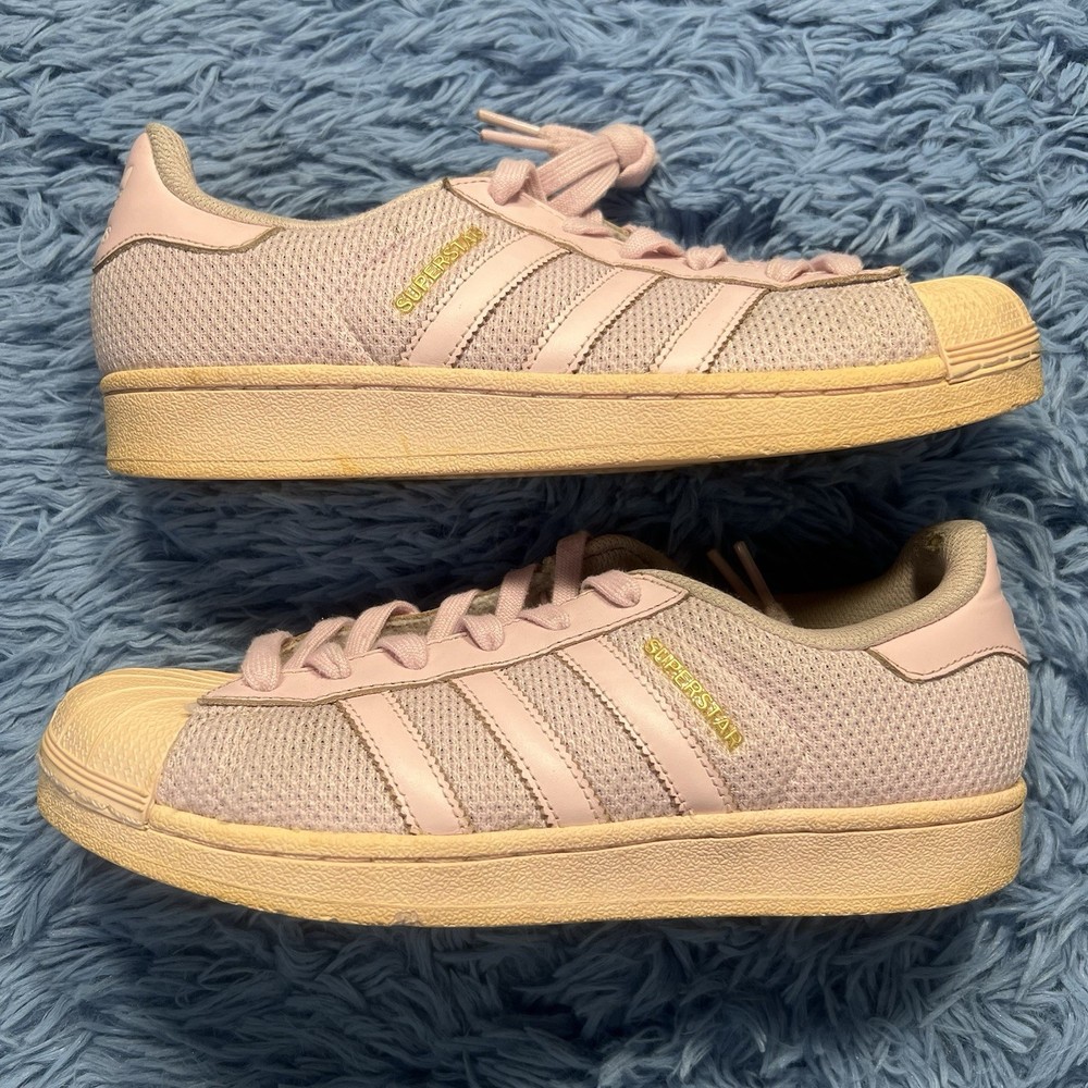 2016 Adidas Shell Toe Size 7 Youth Pink Classic Casual Outdoor Retro